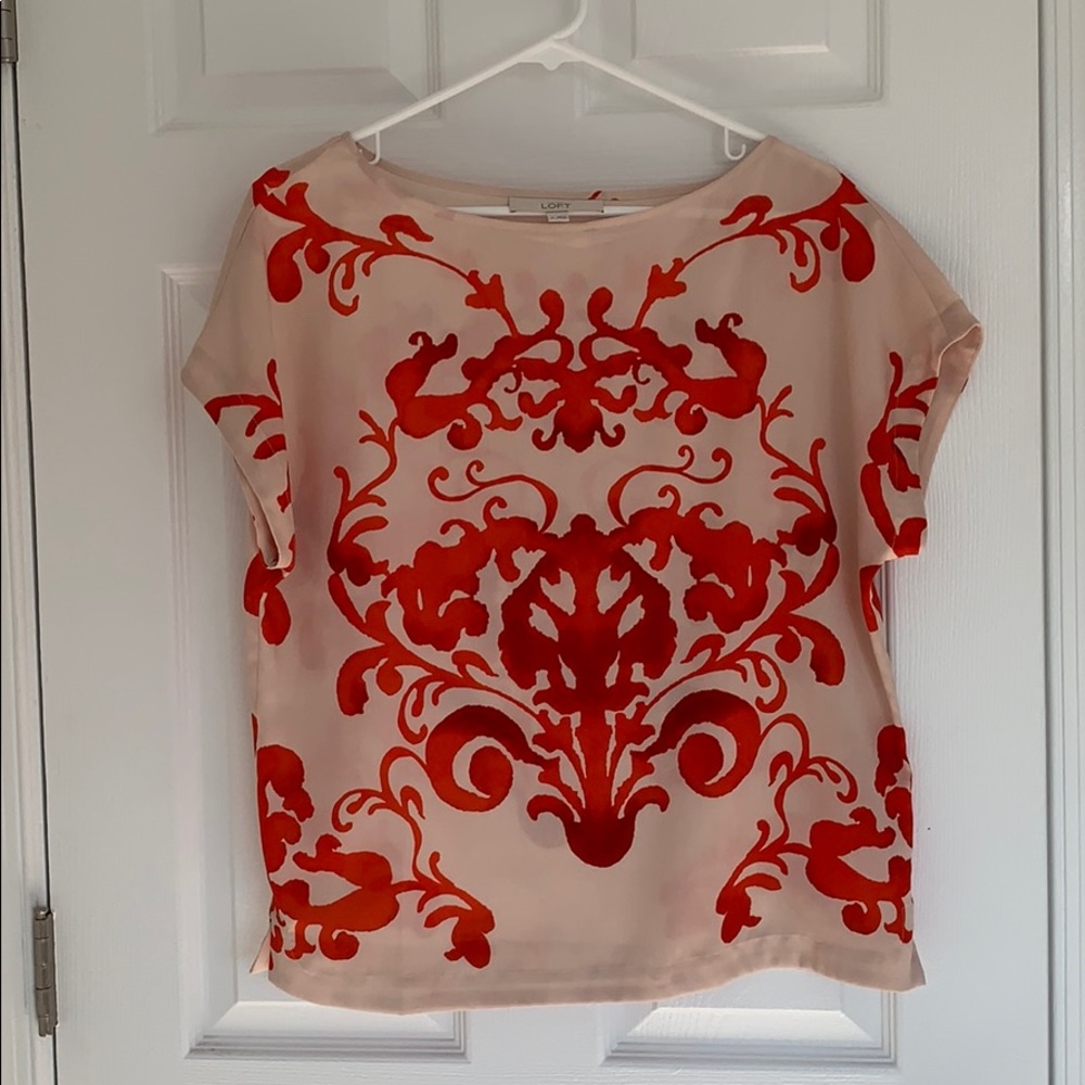LOFT Boatneck Scroll Top - Picture 3 of 8